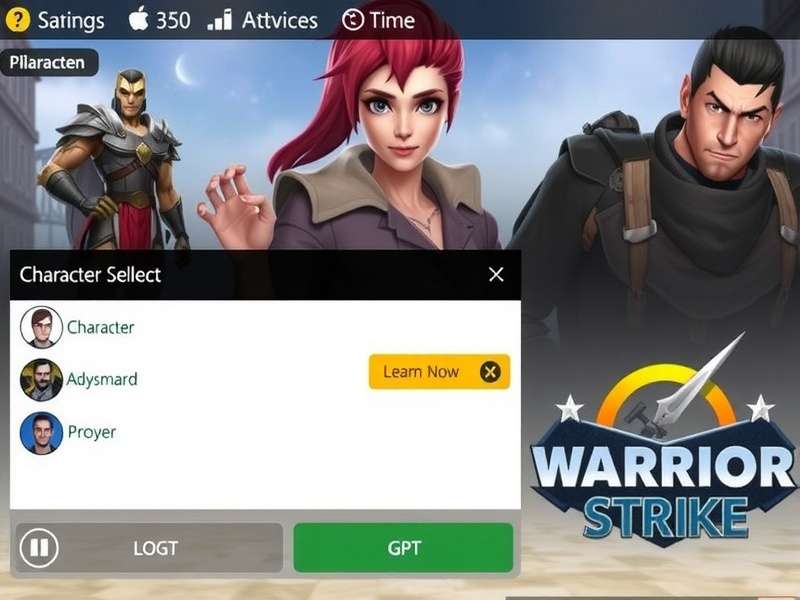 Warrior Strike Character Selection